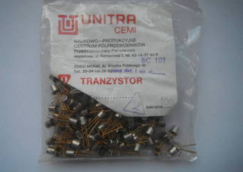 BC107 Tranzystor Unitra Cemi obudowa TO18 Nowe bc 107