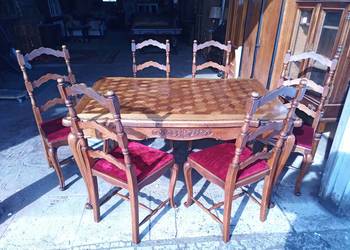 Witryna przeszklona Art Deco - Dąb Mahoń