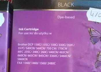 Tusz do drukarek Brother LC1000Bk Supreme zamiennik 2 szt