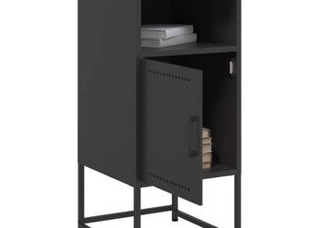 Szafki nocne 2 szt. czarne 36x39x78 cm stal WM-846567