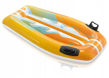 Deska do pływania dmuchana z uchwytami dla dzieci INTEX 58165 ORANGE