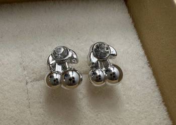 Kolczyki - srebrne wiśnie / wiśnia