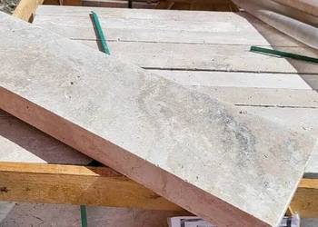 Opornik Trawertyn BIANCHE Bębnowane Naturalne 100x20x6cm
