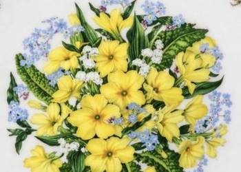 ROYAL ALBERT * PRIMOSES * KOLEKCJONERSKI TALERZ* ULUBIONE KWIATY KRÓLOWEJ