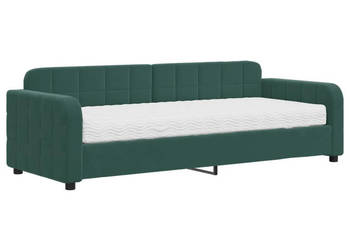 Sofa z materacem do spania ciemnozielona aksamit 80x200 cm WM-3196900