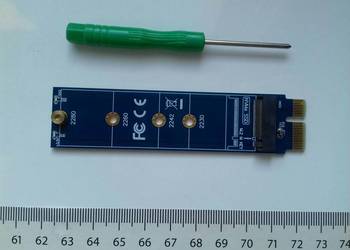Adapter dysku M.2 PCI-E NVME do złącza PCI-E x1 na płycie głównej M-key, SS