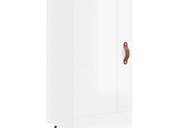 Szafka biała połysk 345x34x90 cm materiał drewnopochodny WM-830414