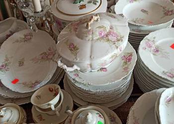 Waza Limoges. Peonie. Secesja
