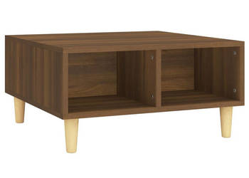 Stolik kawowy brązowy dąb 60x60x30 cm WM-813166