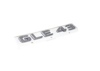 MERCEDES ML GLE Emblemat srebrny napis GLE 43 tyl ORYGINAL