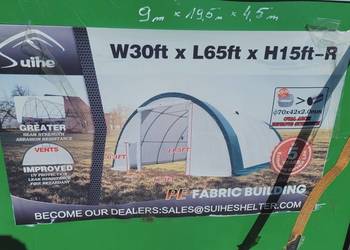Hala namiotowa łukowa 9 m / 19.5 m / 4.5 m