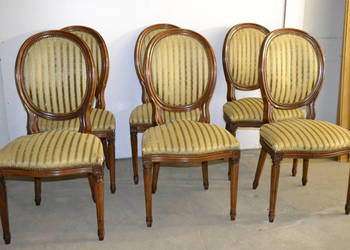 krzesła medaliony ,6 szt .