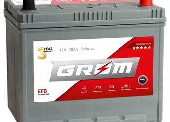 Akumulator 70Ah 730A  GROM EFB START&STOP Japan Prawy Plus DT