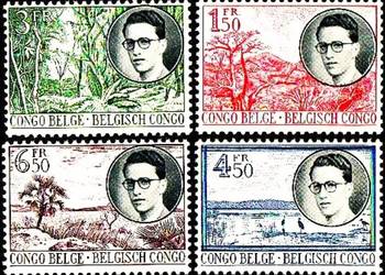KONGO BELGIJSKIE 1955 MNH** kompletna seria!