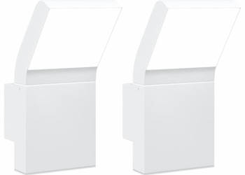 Kinkiety zewnętrzne LED 2 szt. białe odlewane aluminium WM-4006273