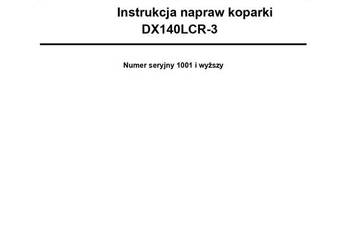Instrukcja napraw Dossan DX140LCR-3 DX140 LCR-3