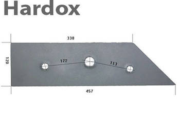 Płoza krótka HARDOX 84243/L części do pługa OVERUM