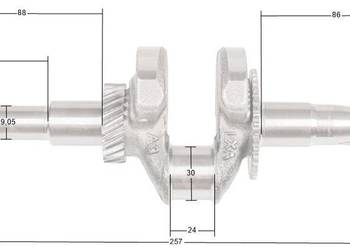 Wał korbowy Loncin LC50ZB60-4.5Q LC168F-2 CZĘŚĆ ORYGINALNA