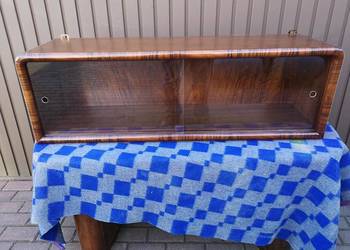 Półka Szafka Witryna Wisząca ART-DECO Orzech Stara Antyk Po Renowacji .