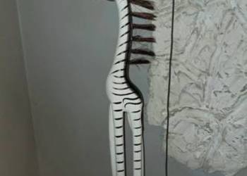 Figurka żebra Boho skandynawski  dekoracja prezent 60cm wystrój