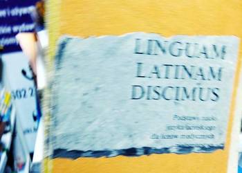 Linguam latinam discimus teksty łacińskie książki używane Linguam latinam discimus teksty łacińskie książki używane