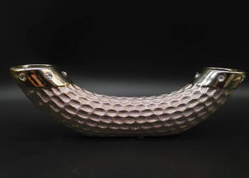 Ceramiczny świecznik / wazon w kształcie rogu obfitości