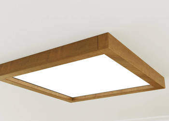 Lampa sufitowa LED HOKKAIDO drewniana oprawa