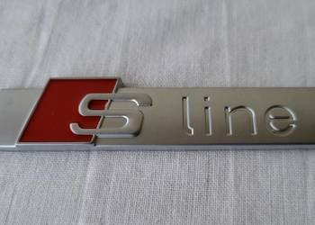 Logo "S- Line" Audi aluminiowe Nowe !! emblemat grill karoseria Premium