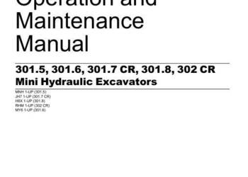 Caterpillar 301.5 301.6 301.7CR 301.8 302CR instrukcja ob.PL