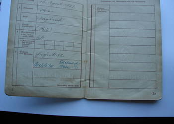 Kocoń gm. Ślemień / Żywiec - Arbeitsbuch - książeczka pracy 1940
