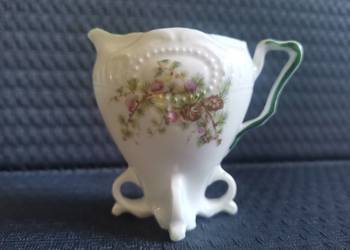 Stary, unikatowy, przedwojenny mlecznik porcelana Secesja