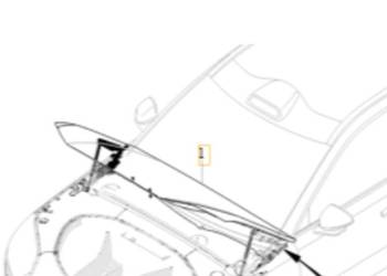 VOLVO EX90 maska silnika oryginalna 32318881