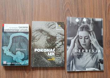 3 x książka lęk, depresja, uzależnienia