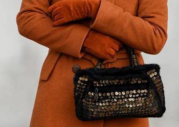 Torebka damska zimowy szyk z futra