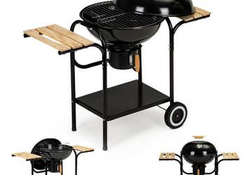 Grill ogrodowy węglowy z pokrywą i półkami ruszt popielnik MultiGarden