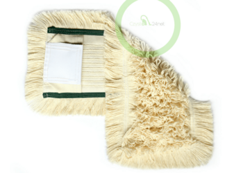 Mop bawełniany DUO kieszeń + klips 50 cm