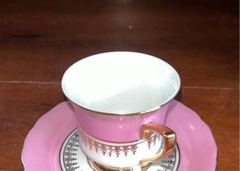Filiżanka do espresso. Windsor. Carlsbad. Czechoslovakia. Różowa
