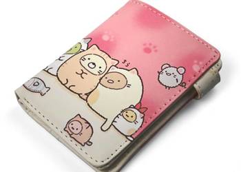 Koty | 12 cm | Eko-Skóra | Portfel | Sumikko Gurashi