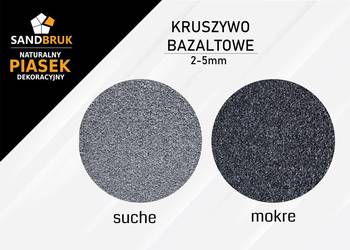 Suchy Żwirek Bazaltowy Fuga Zasypka 2-5 mm Grys