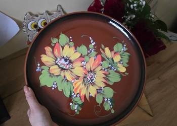 Duży talerz ręcznie malowany 29cm