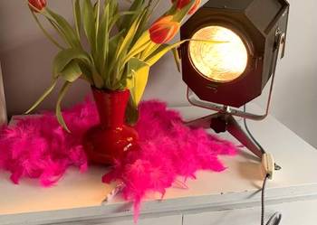 Lampa teatralna filmowa PRL Vintage loft industrialna