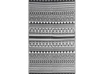 Dywan zewnętrzny czarny 80 x 150 cm PP WM-316919