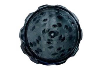 Elegancki Plastikowy Młynek do Suszu CBD Tytoniu 4-Częściowy Czarny