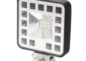 LAMPA ROBOCZA HALOGEN LED, 23 LED MINI, KWADRATOWA, 10-36V, 83X83X20 M
