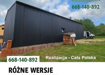 Grafitowy Garaż blaszany |Hala Magazynowa | Wiata | Hala   – GRZYWSTAL