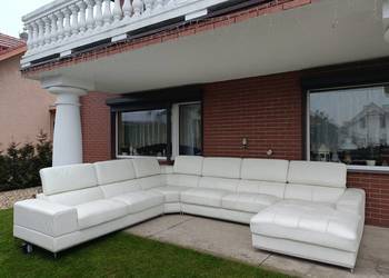 Sprzedam narożnik w kształcie litery U ze skóry