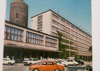 Pocztówka Opole lata 80-te PRL-u + Znaczek