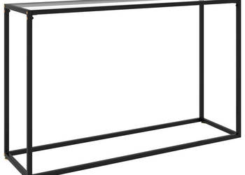 Stolik konsolowy przezroczysty 120x35x75 cm szkło hartowane WM-322815