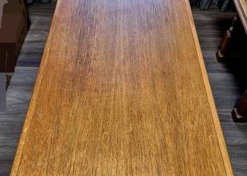 Zestaw ława oraz stolik kawowy, lite drewno dębowe