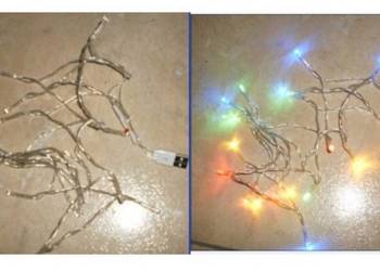 Lampki choinkowe kolorowe LED na 12v